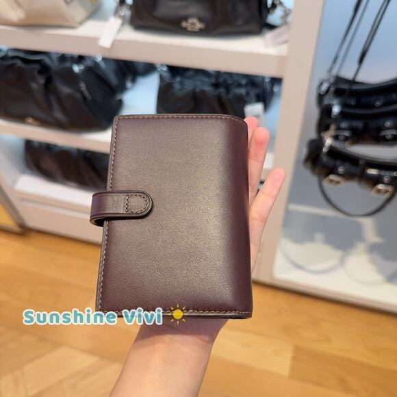 NWT Coach 2-in-1 Wallet Smooth Leather CCL71 IM/ESPRESSO Gold - Picture 3 of 11